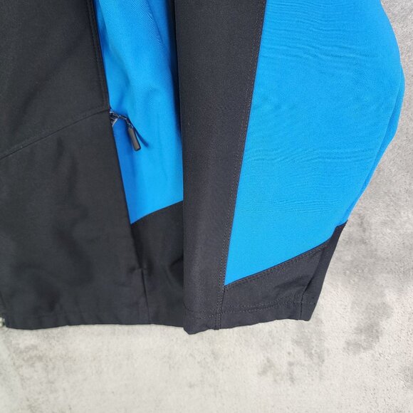 Mens Port Authority Black & Blue Jacket Polyester Full Zip Mock Neck Size XL - Picture 5 of 11